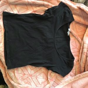Black crop top